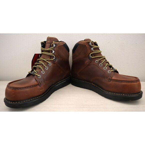 Wolverine W211001 Men Sz 11M Tobacco Brown Hellcat 6" Moc Toe CT Wedge Boot - Picture 16 of 16